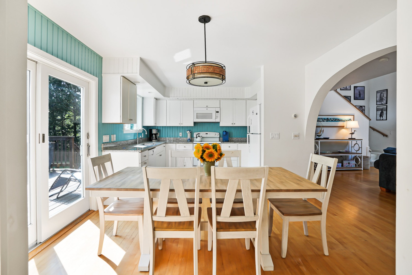 12 Duarte Circle Edgartown, MA 02539 - Photo 15 of 43 a view of a dining room with furniture window and wooden floor