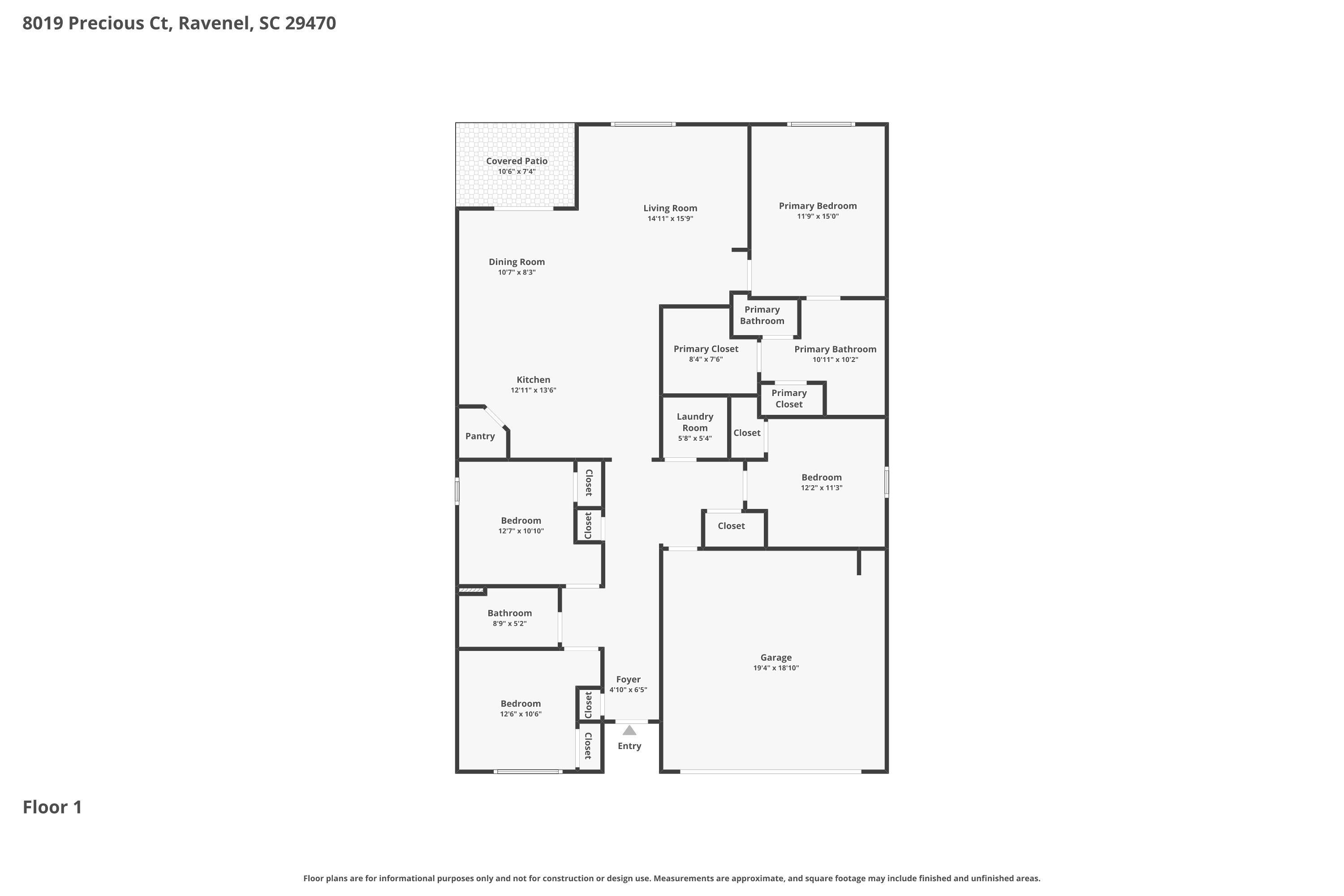 8019 Precious Court Ravenel, SC 29470 - Photo 21 of 21 2-photo-Floor-Plan-b0d70892-f9ab-4f9f-81