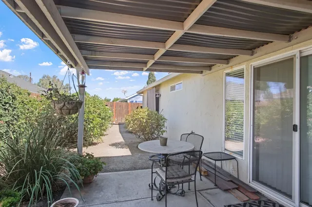 a view of a outdoor seating area