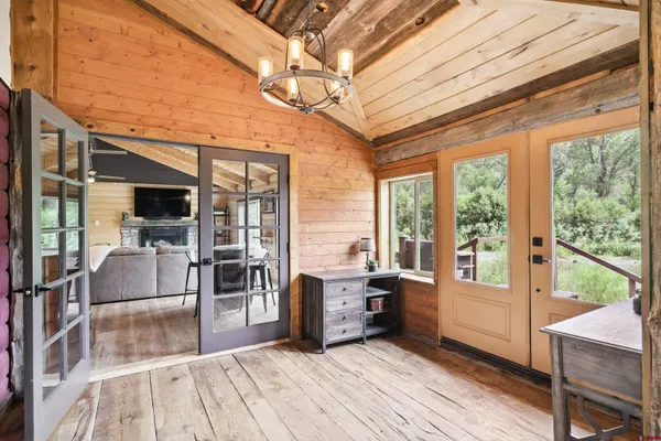 a living room filled with furniture