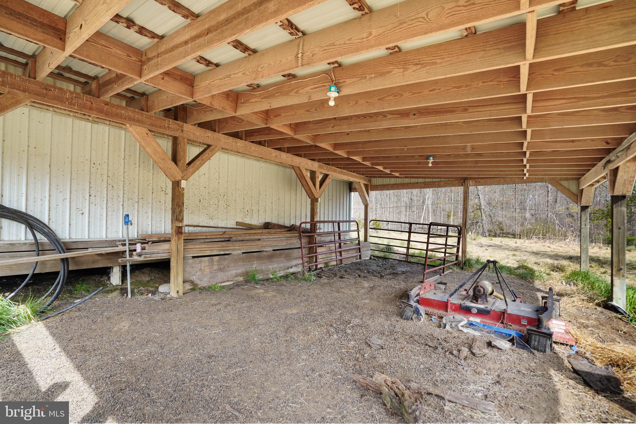 15775 Mt Calvert Road Upper Marlboro, MD 20772 - Photo 52 of 58 Over hang for run-ins or enclose for more stalls