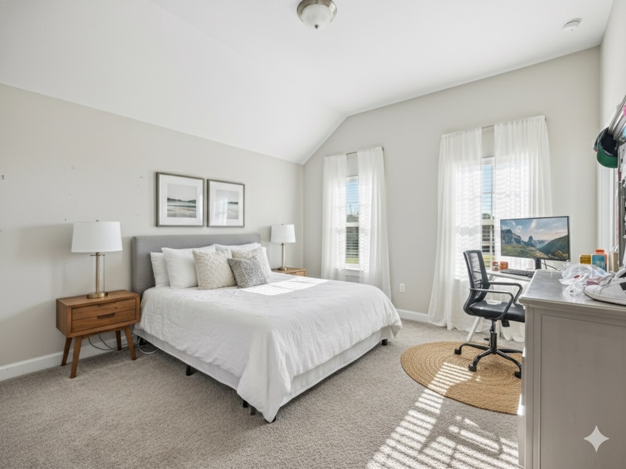 2505 Hatton Terrace Lane Pearland, TX 77089 - Photo 29 of 44 a bedroom with a bed a desk and chair