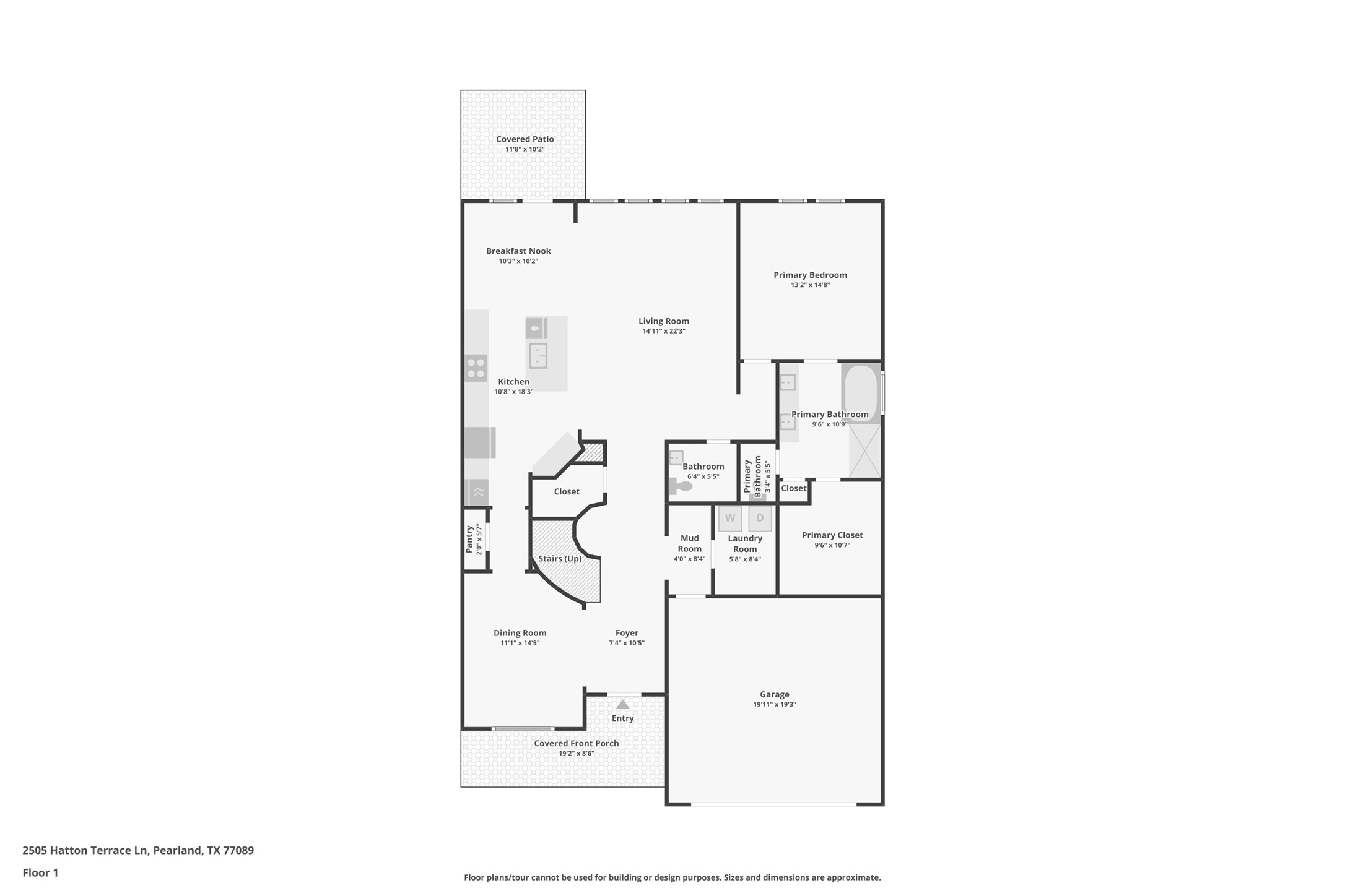 2505 Hatton Terrace Lane Pearland, TX 77089 - Photo 43 of 44 a picture of a floor plan