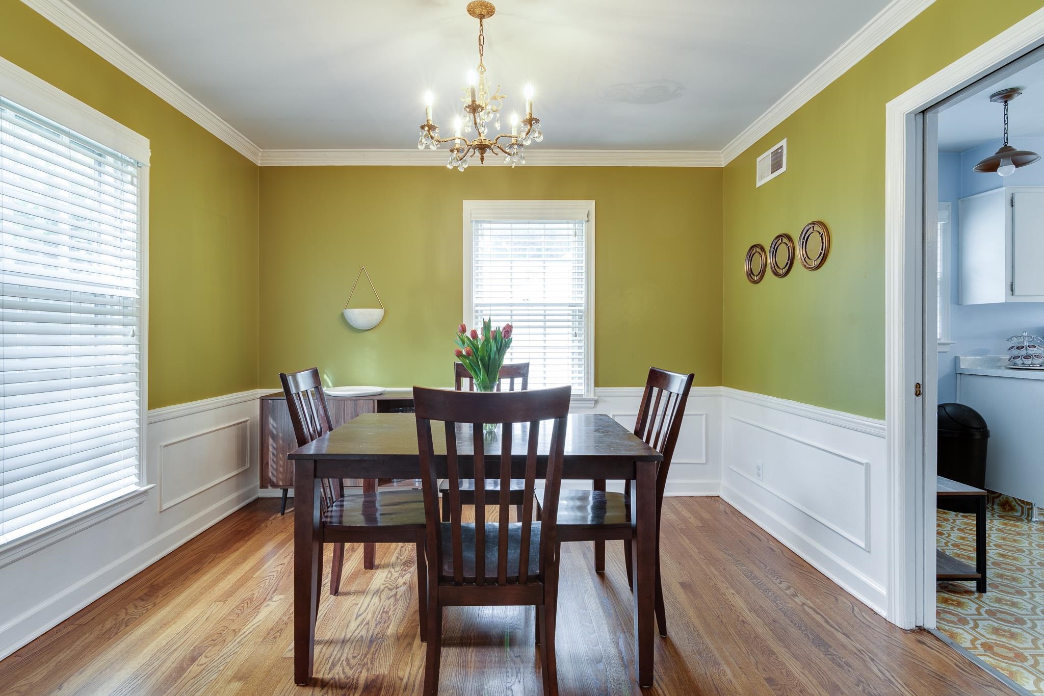 4892 Kaye Road Memphis, TN 38117 - Photo 4 of 17 a view of a dining room with furniture window and wooden floor