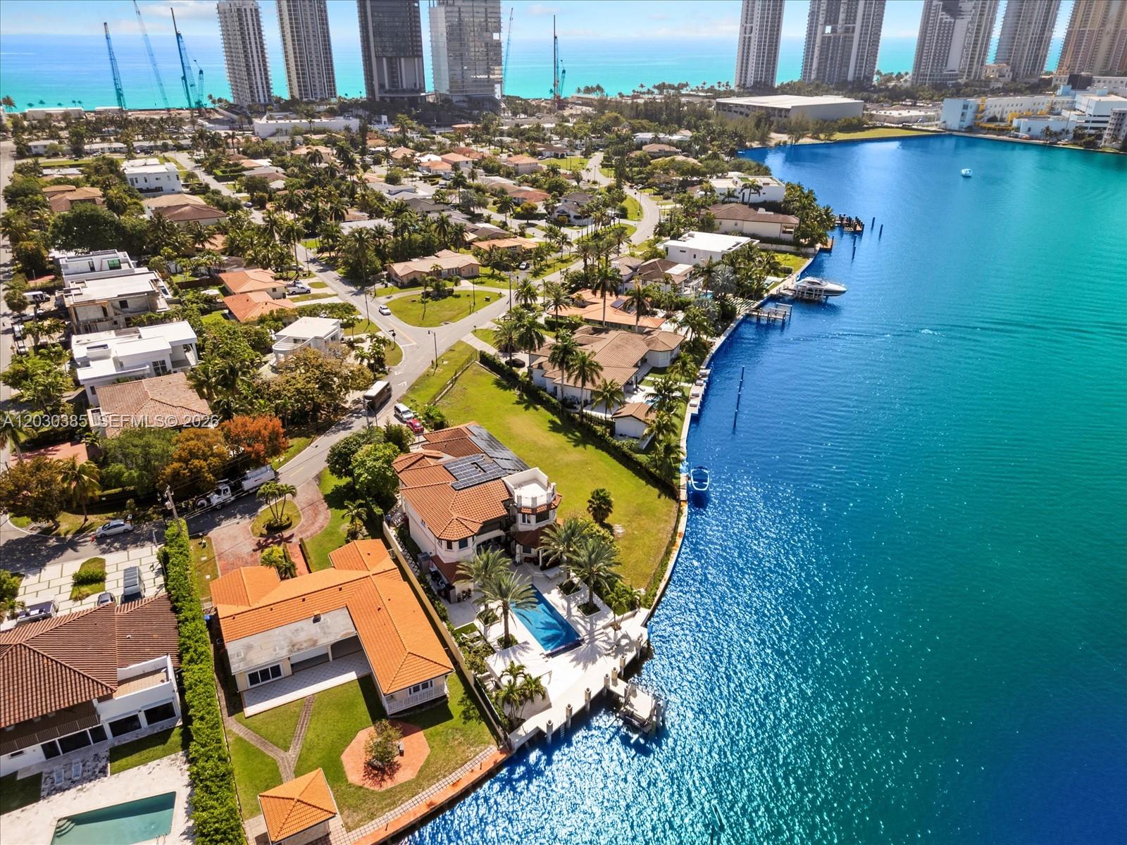 18800 North Bay Road Sunny Isles Beach, FL 33160 - Photo 11 of 17 an aerial view of a house