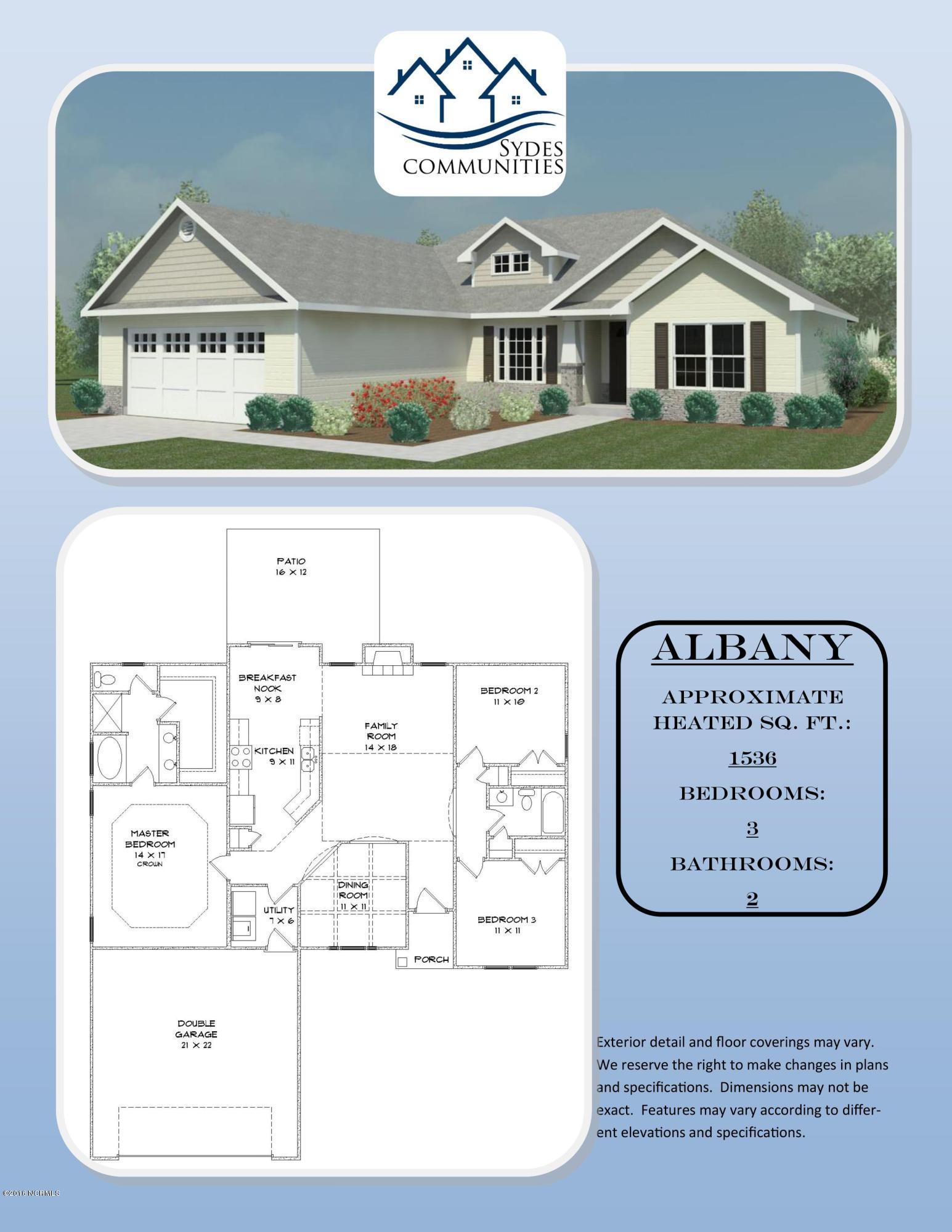 521 Stately Pines Road New Bern, NC 28560 - Photo 2 of 2 Albany 1536