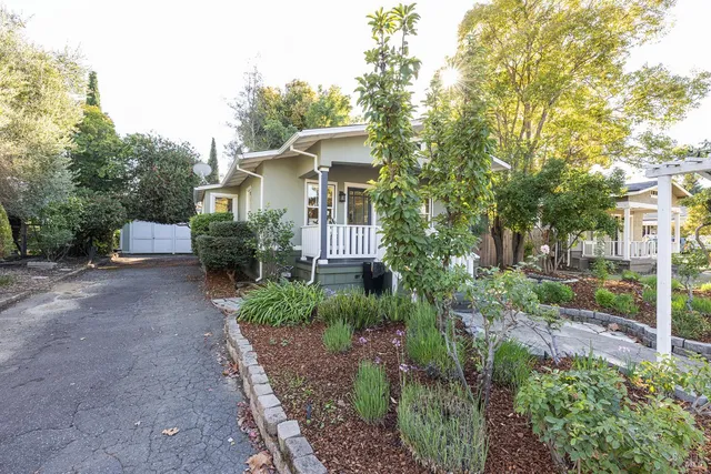 a house view with a outdoor space