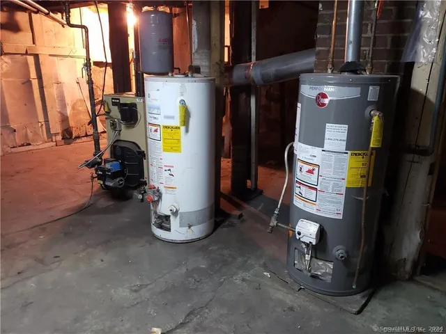 a view of water heater room