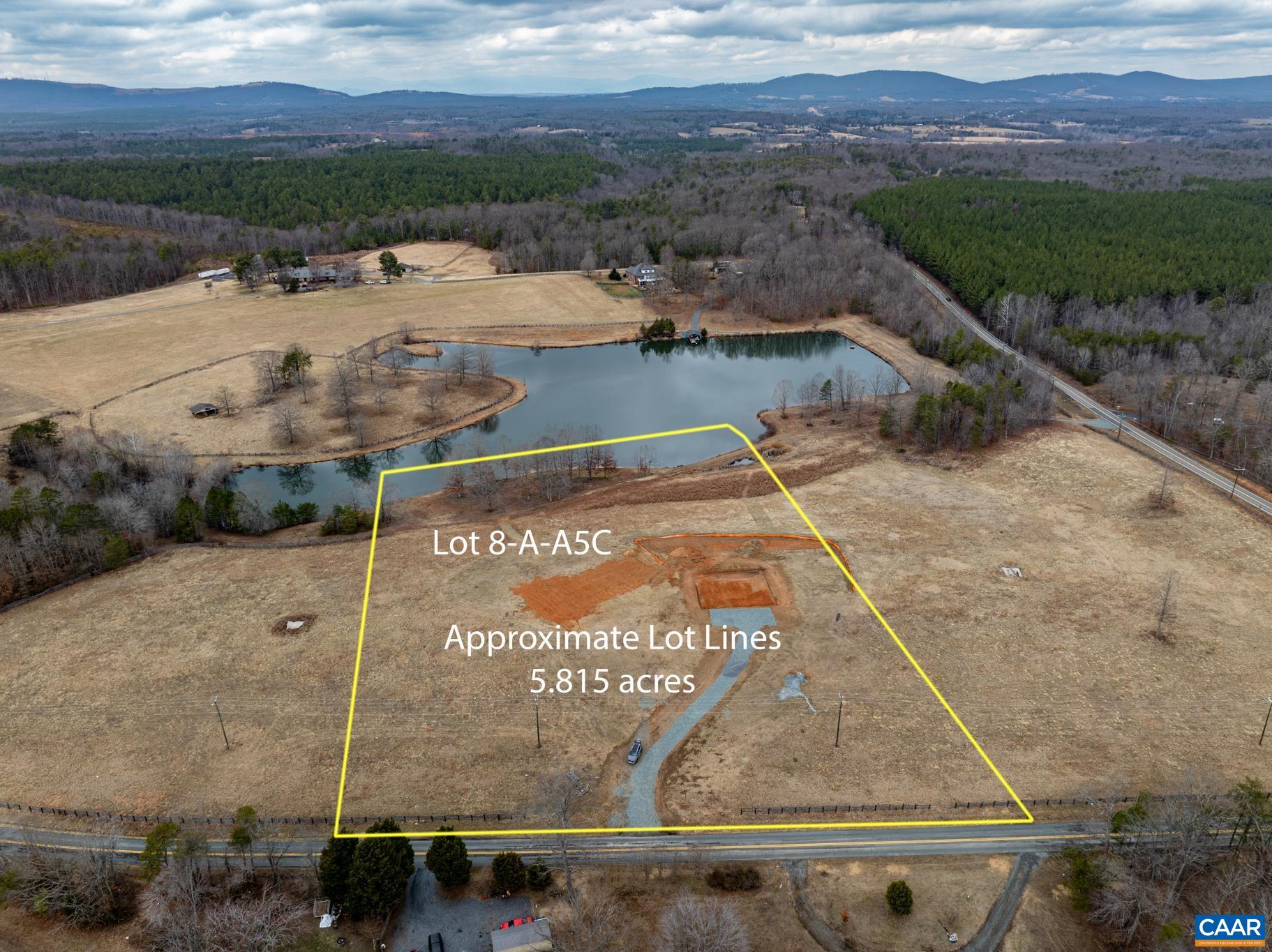 Lot 3 Martin Kings Road Charlottesville, VA 22902 - Photo 13 of 14 a view of a swimming pool with a yard and lake view