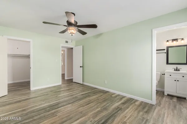 wooden floor in an empty room