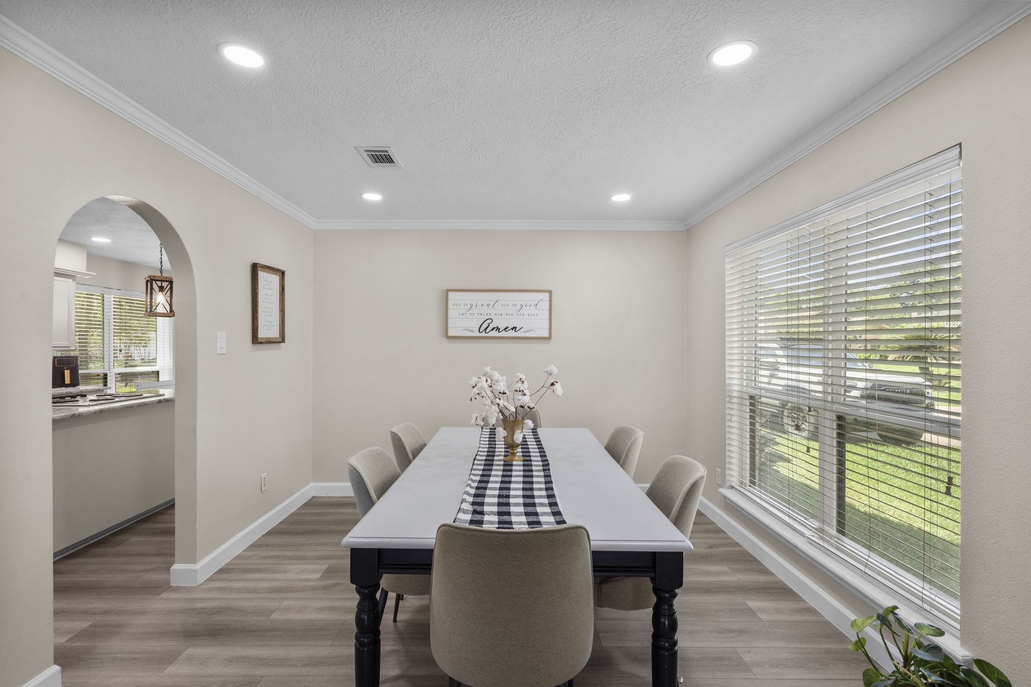 19602 Dianeshire Drive Spring, TX 77388 - Photo 12 of 37 a view of a dining room with furniture window and wooden floor