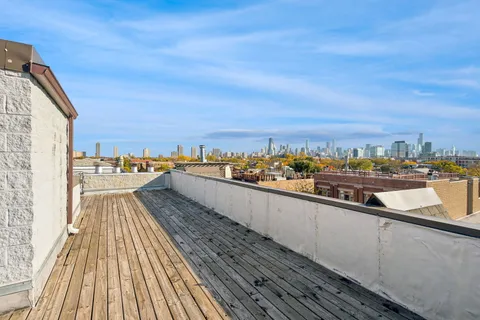 a view of balcony with city view