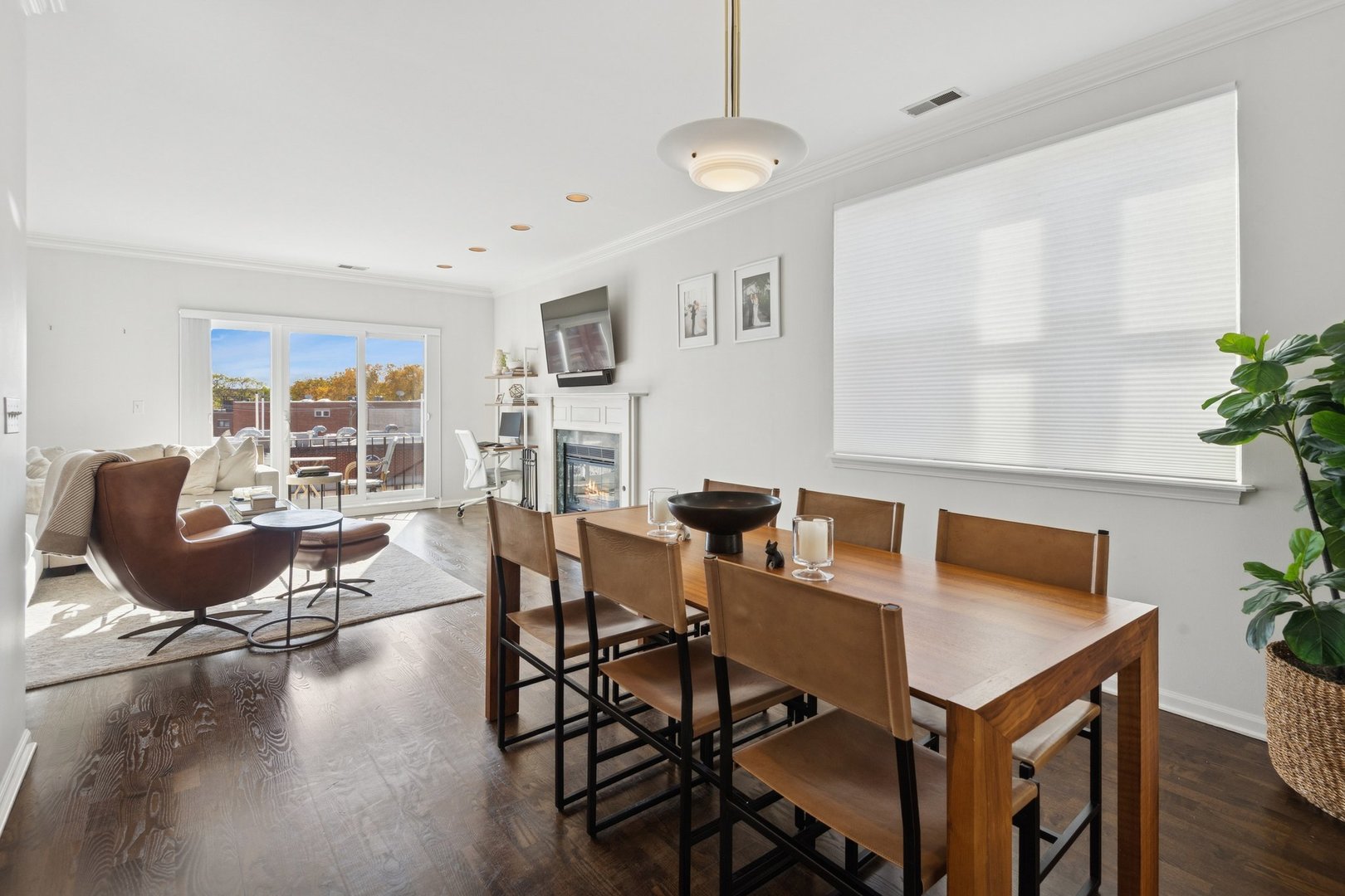 1122 West Armitage Avenue, Unit 302 Chicago, IL 60614 - Photo 10 of 23 a view of a dining room with furniture and wooden floor
