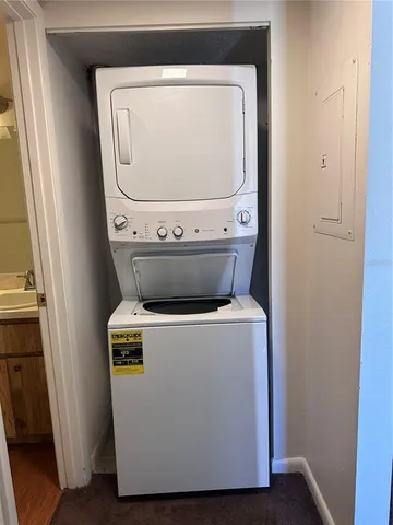 a close view of closet