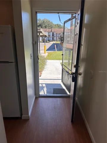 a view of front door