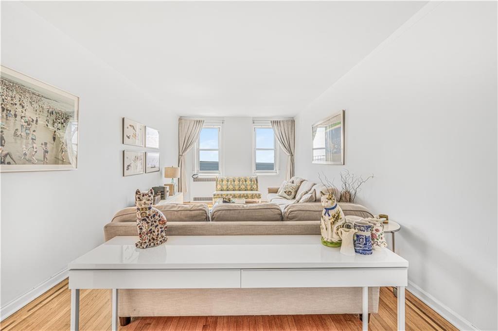 286 Corbin Place, Unit 5E Brooklyn, NY 11235 - Photo 5 of 35 a living room with furniture and a window