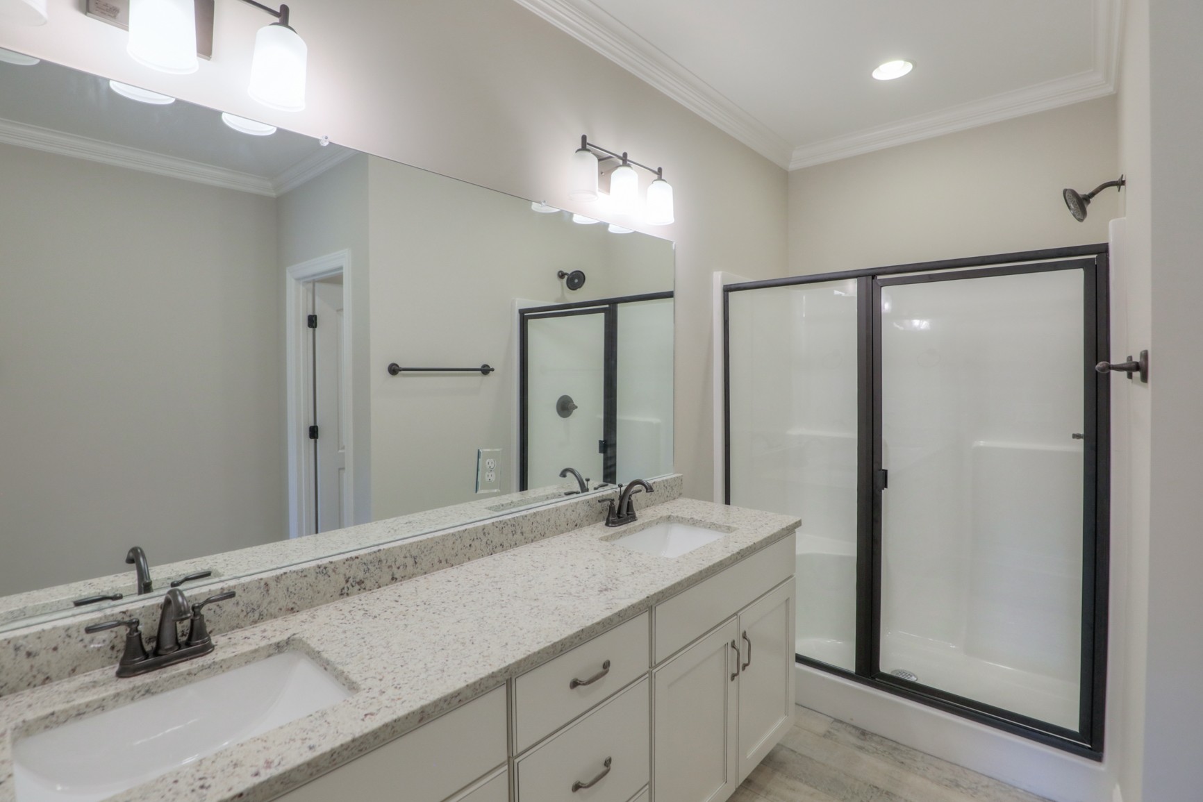 2365 Belotes Ferry Road Lebanon, TN 37087 - Photo 25 of 35 a bathroom with a double vanity sink and a mirror