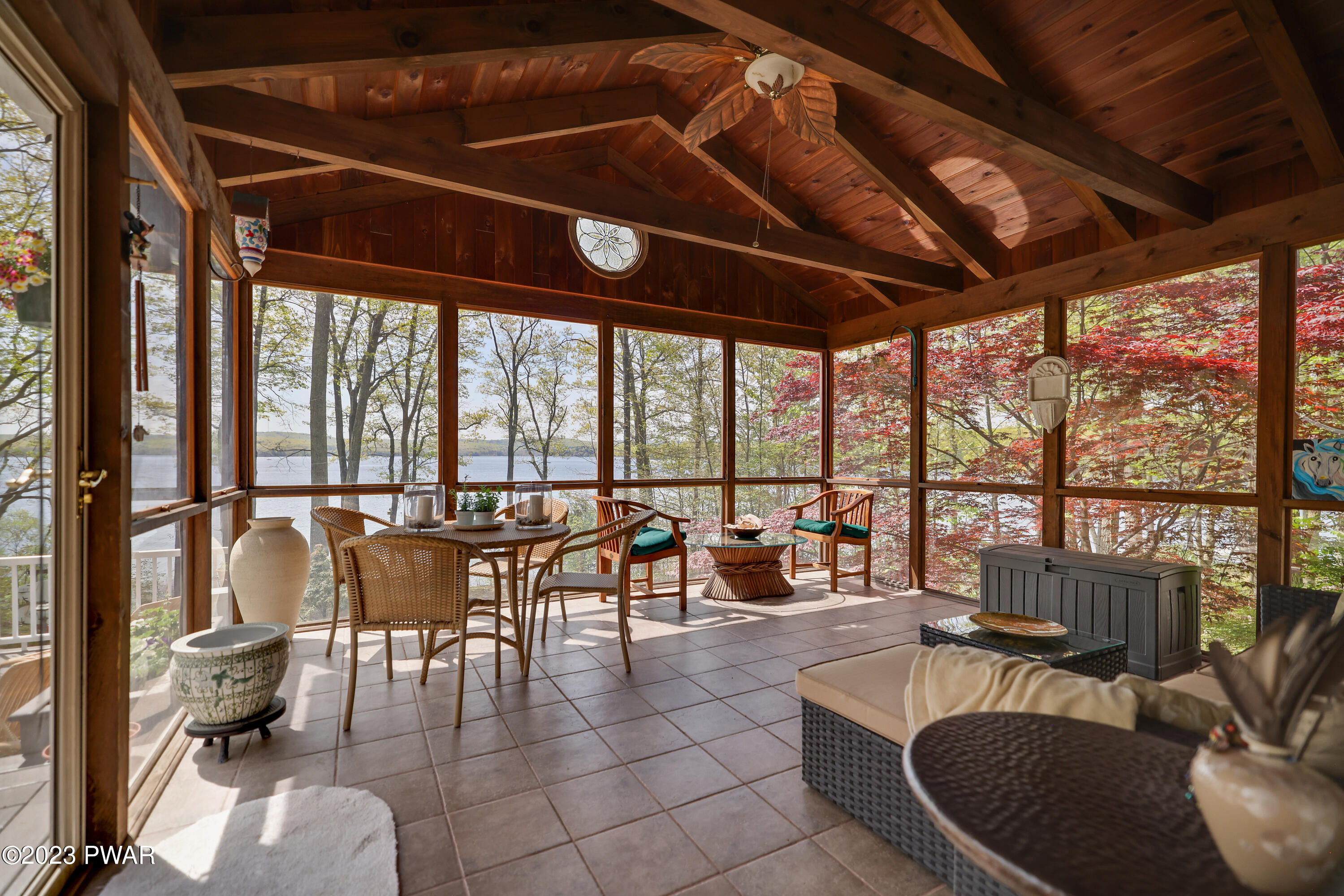 128 Paupack Point Road Hawley, PA 18428 - Photo 24 of 95 Screened In Porch Off Primary
