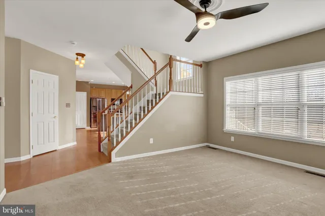 a view of an entryway with a window