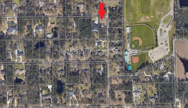 a bird view of a house