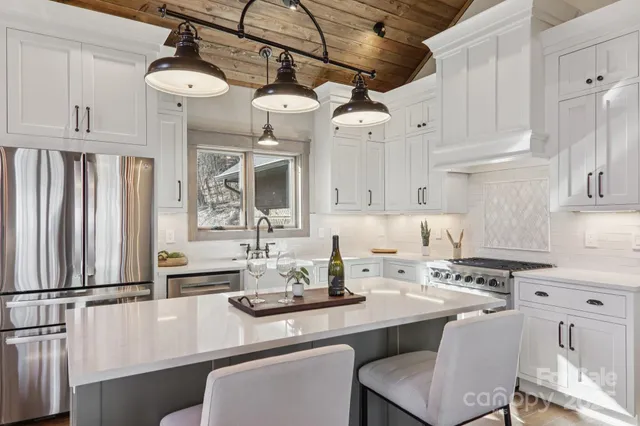 a close view of closet