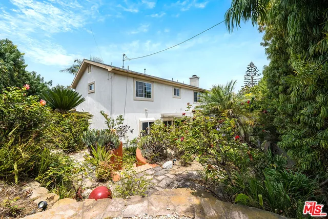 a view of a outdoor space and garden