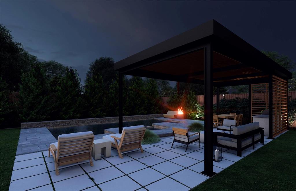 11224 Jamestown Road Dallas, TX 75230 - Photo 3 of 40 a view of sitting area in back of a yard