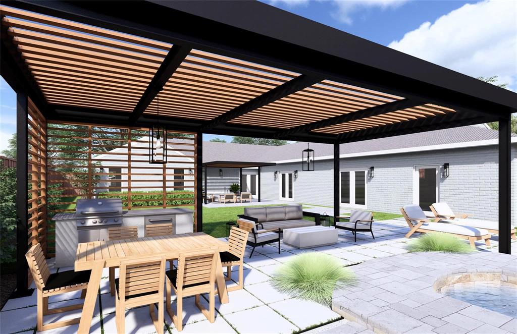 11224 Jamestown Road Dallas, TX 75230 - Photo 35 of 40 a view of a patio with table and chairs