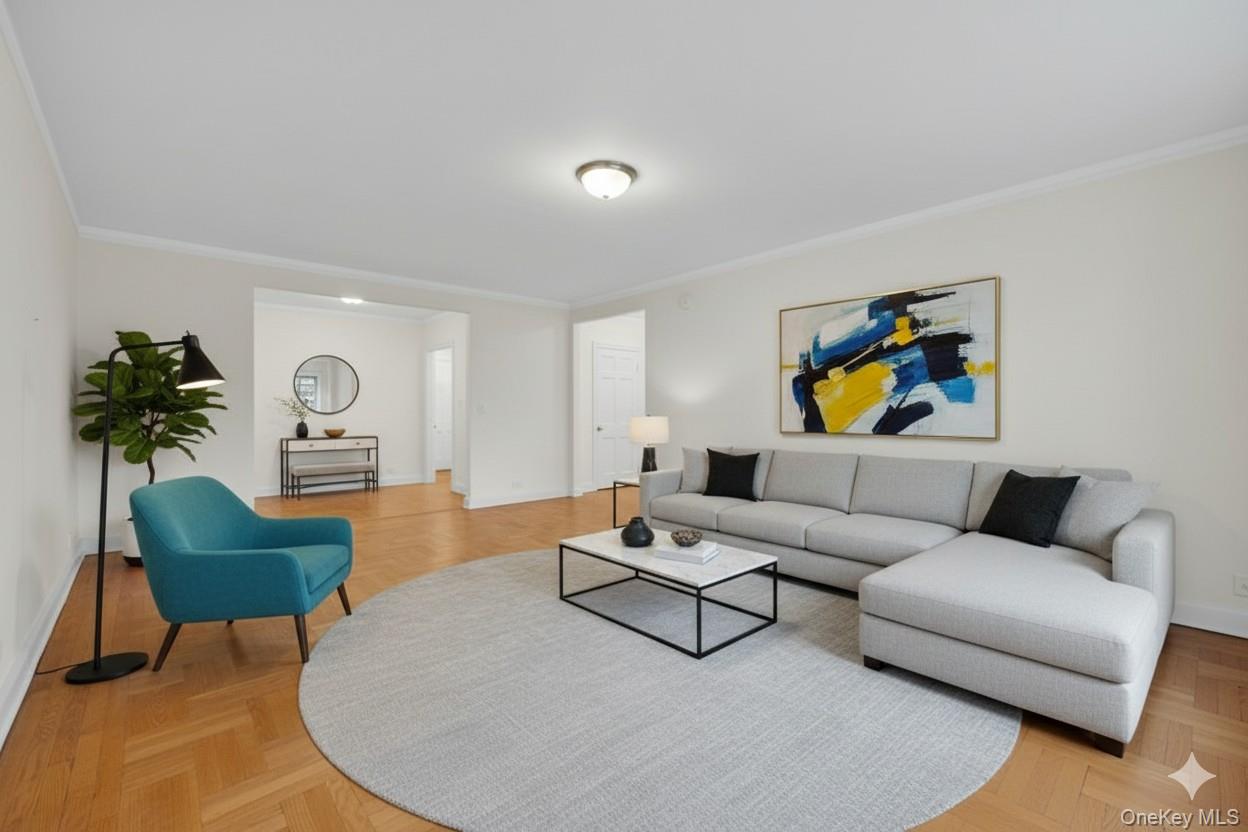 5 Midland Gardens, Unit 3M Bronxville, NY 10708 - Photo 11 of 19 Another variation of a virtually staged Living Room
