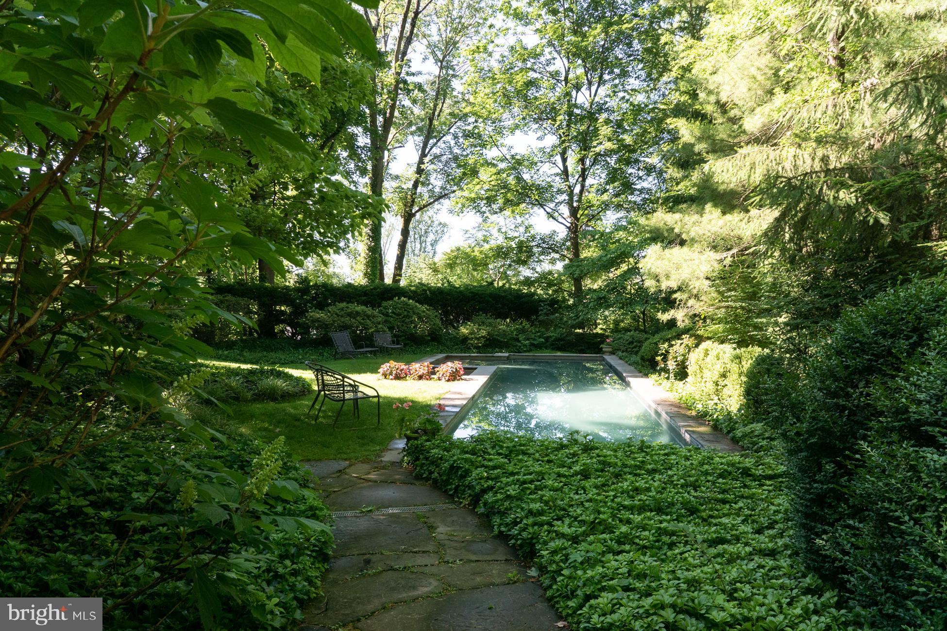 30 Russell Road Princeton, NJ 08540 - Photo 26 of 26 Side yard view of pool and hot tub