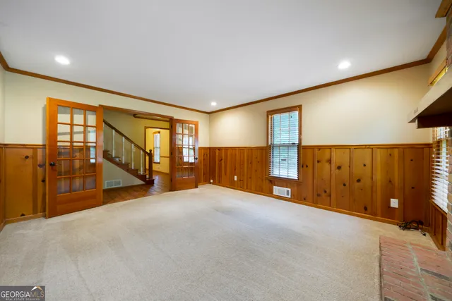 a view of an empty room