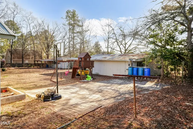 a view of a house with a patio