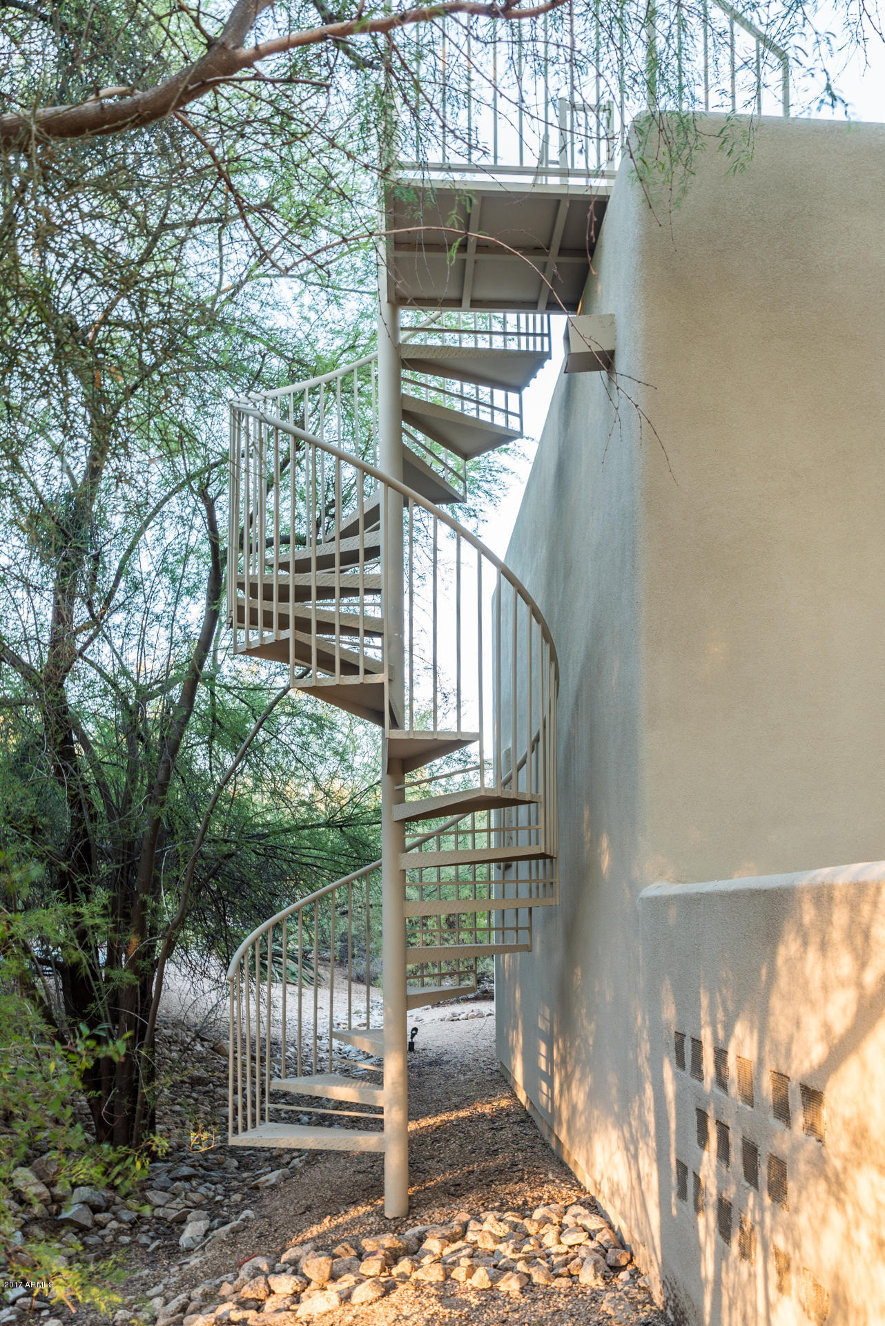 3105 East Arroyo Hondo Road Carefree, AZ 85377 - Photo 44 of 59 Roof Stairs