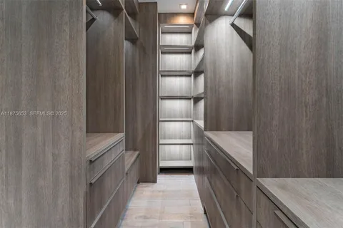a view of walk in closet