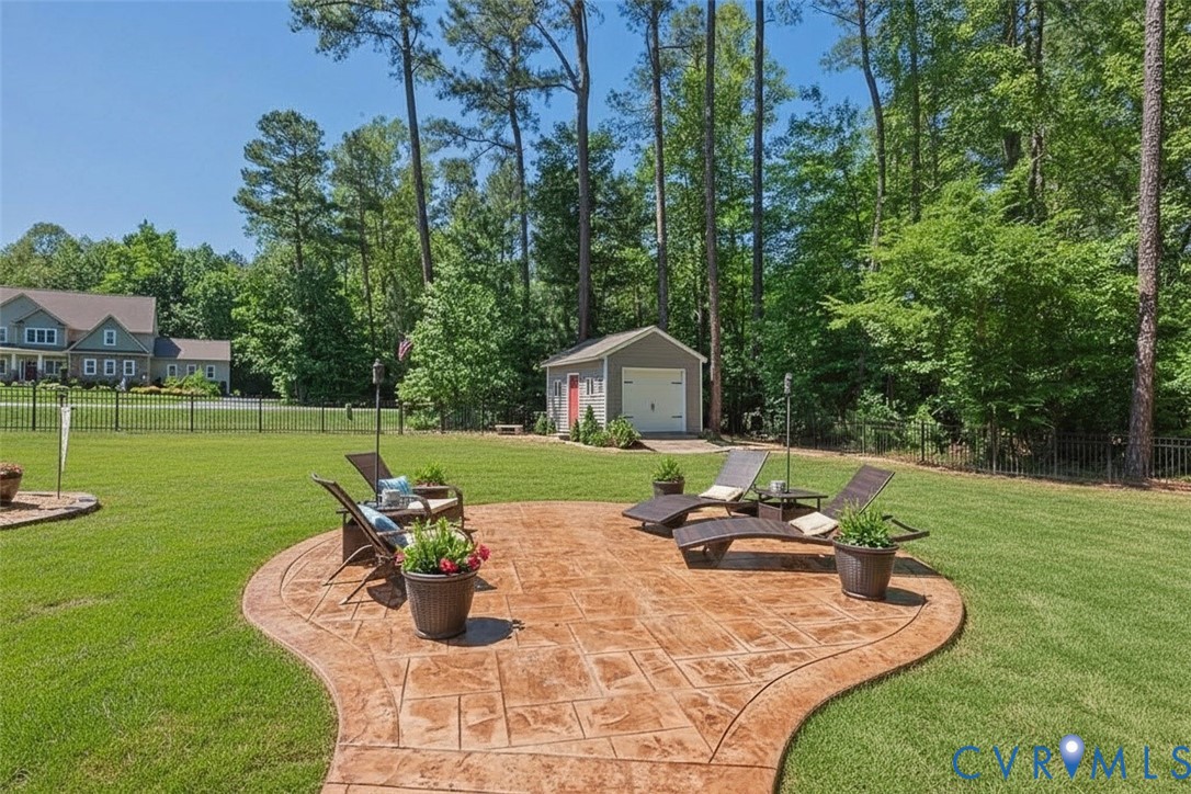 6446 Chestnut Church Road Mechanicsville, VA 23116 - Photo 40 of 49 The patios space in the rear yard is amazing.