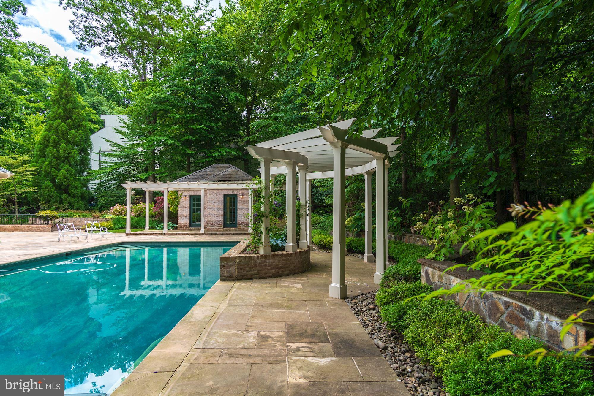7112 Armat Drive Bethesda, MD 20817 - Photo 13 of 47 Manicured grounds with pool and pool house