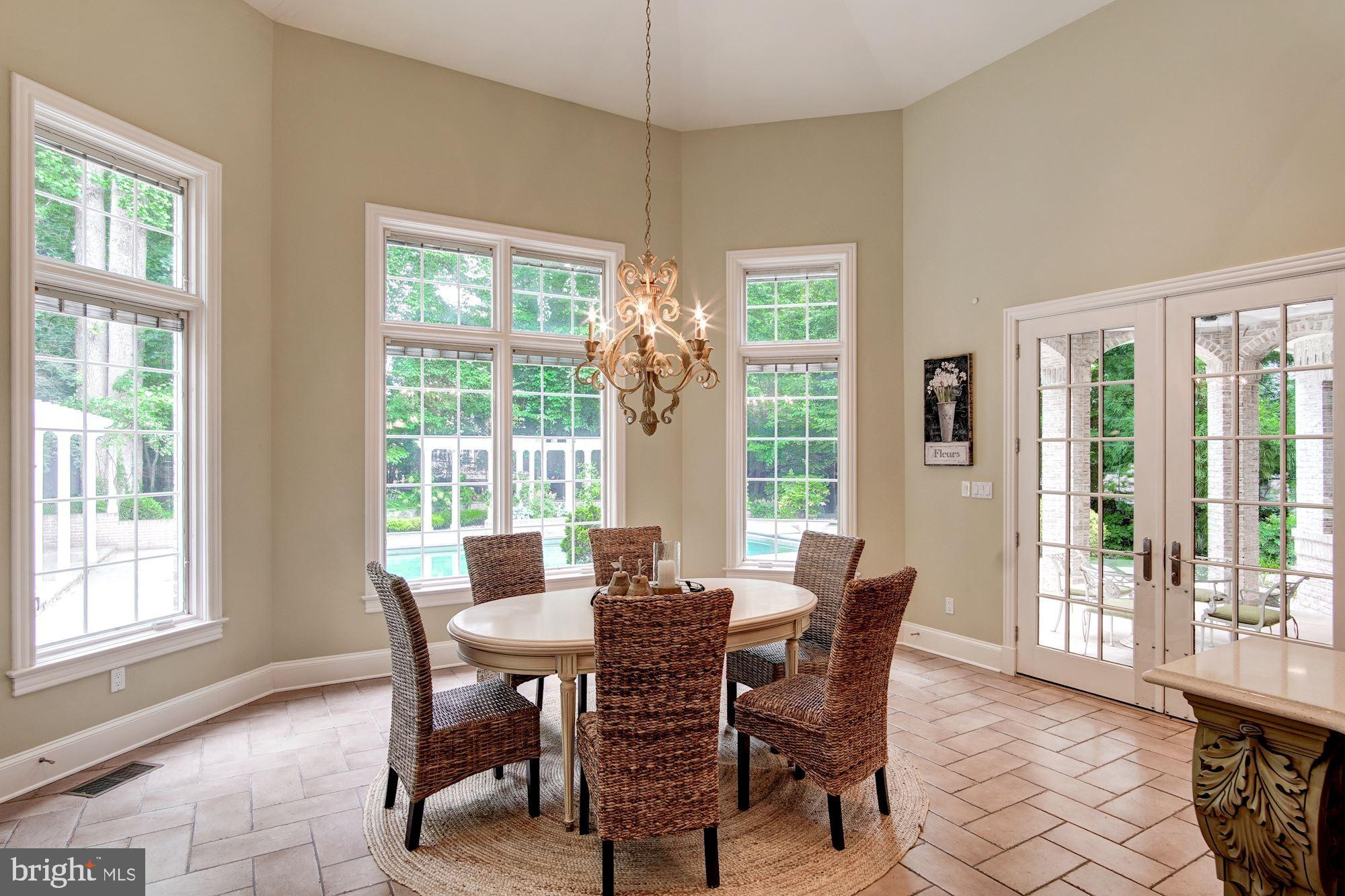 7112 Armat Drive Bethesda, MD 20817 - Photo 24 of 47 Large Breakfast Area w/ walkout to Patio & Pool