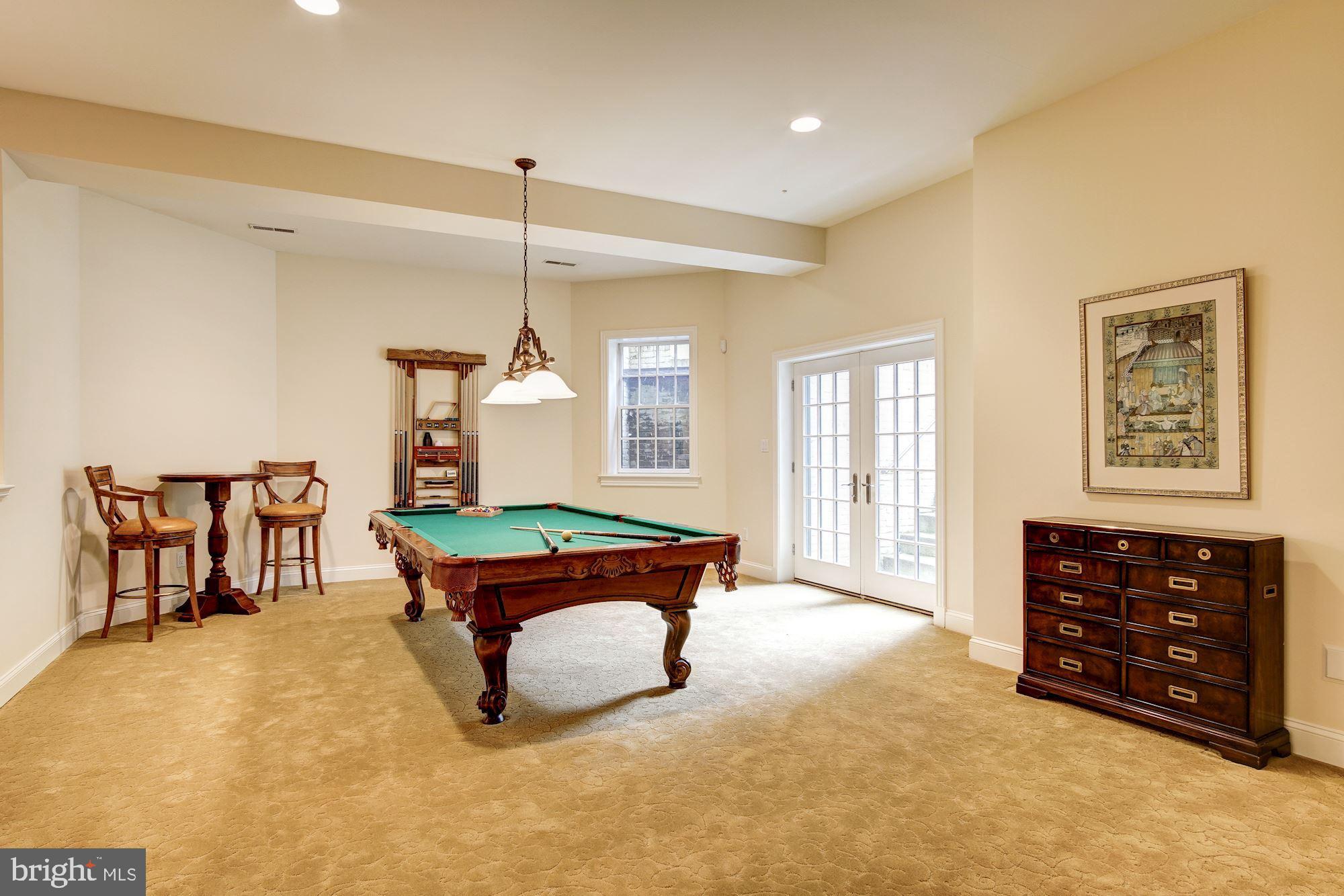 7112 Armat Drive Bethesda, MD 20817 - Photo 39 of 47 Recreation Room with pool table and access to out