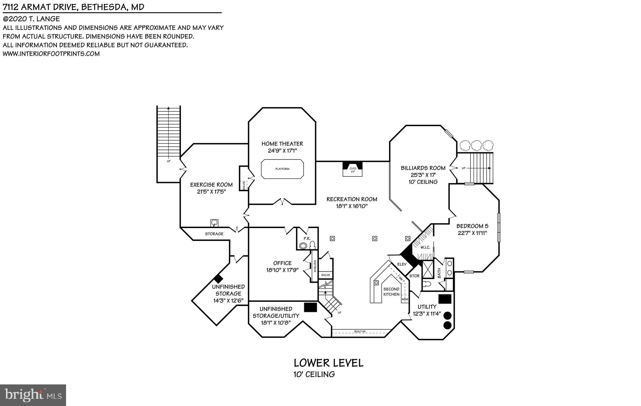7112 Armat Drive Bethesda, MD 20817 - Photo 47 of 47 Lower Level Floorplan