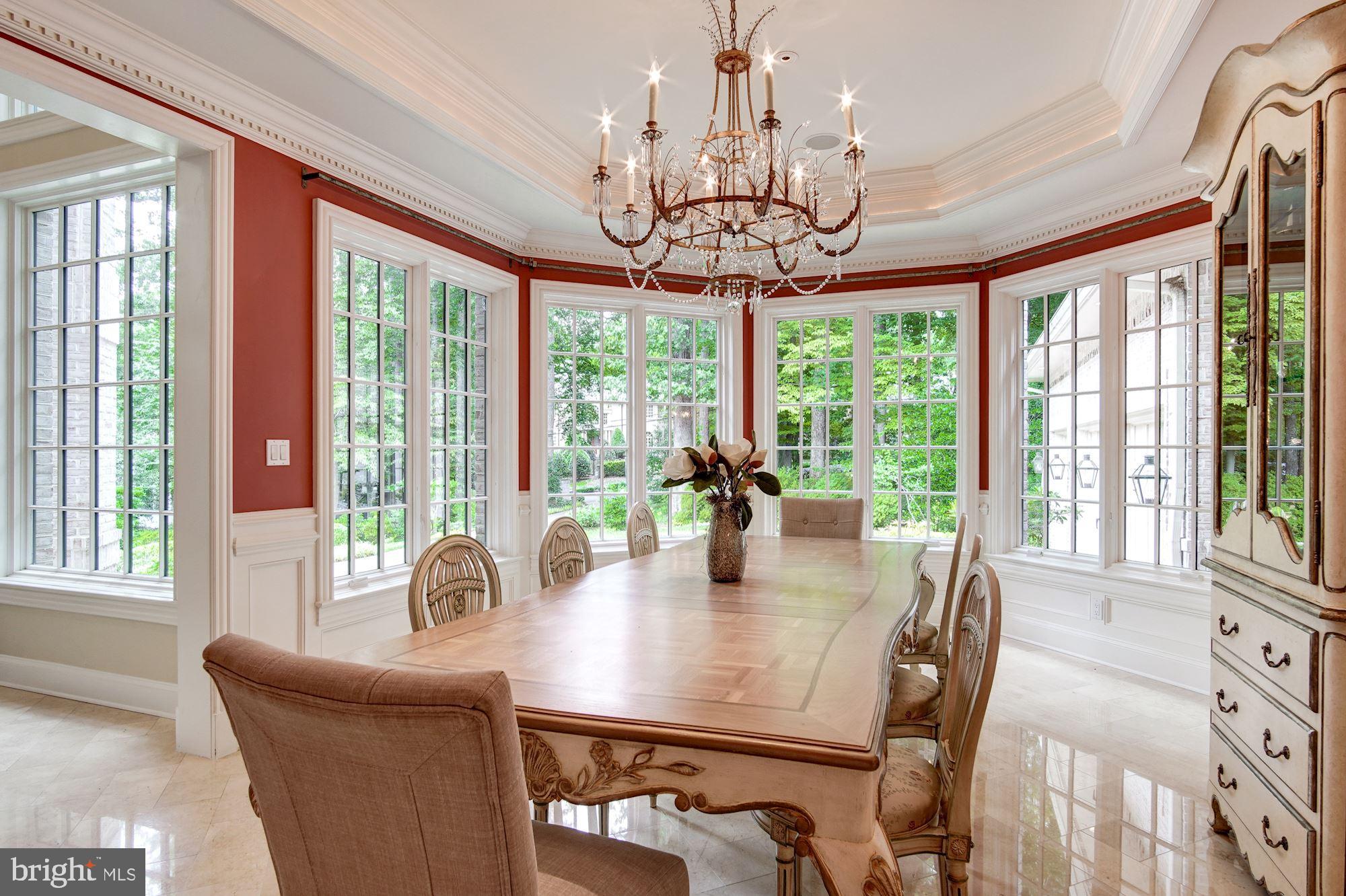 7112 Armat Drive Bethesda, MD 20817 - Photo 9 of 47 Formal Dining Room with walls of glass