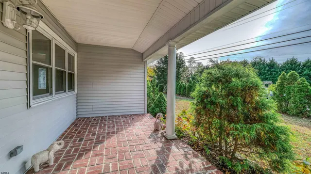 a view of a back yard from a window