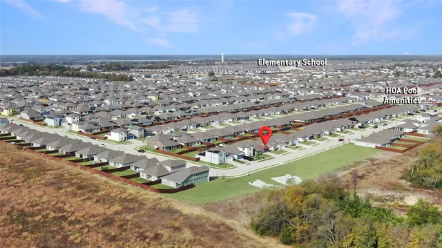 an aerial view of a city