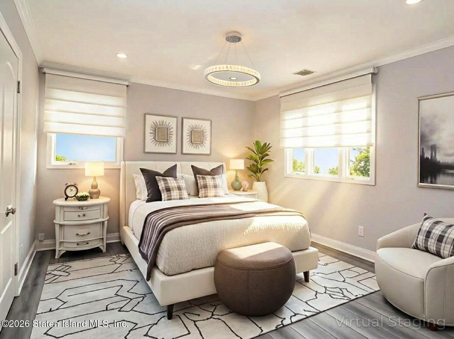 160 Wolverine Street Staten Island, NY 10306 - Photo 27 of 51 a spacious bedroom with a bed and wooden floor
