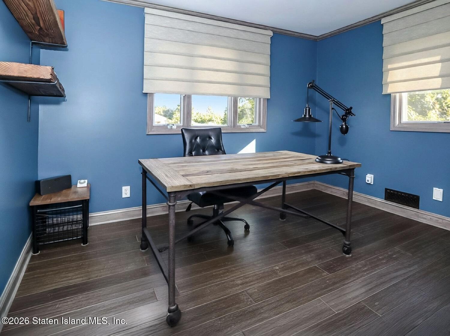 160 Wolverine Street Staten Island, NY 10306 - Photo 31 of 51 a view of a workspace with furniture window and wooden floor