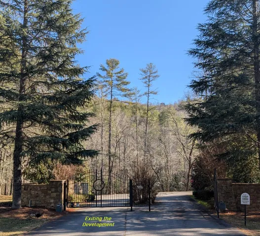 a view of a street with an empty space