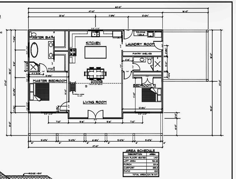14128 Jackson Lane Foley, AL 36535 - Photo 36 of 36 Floor plan without loft