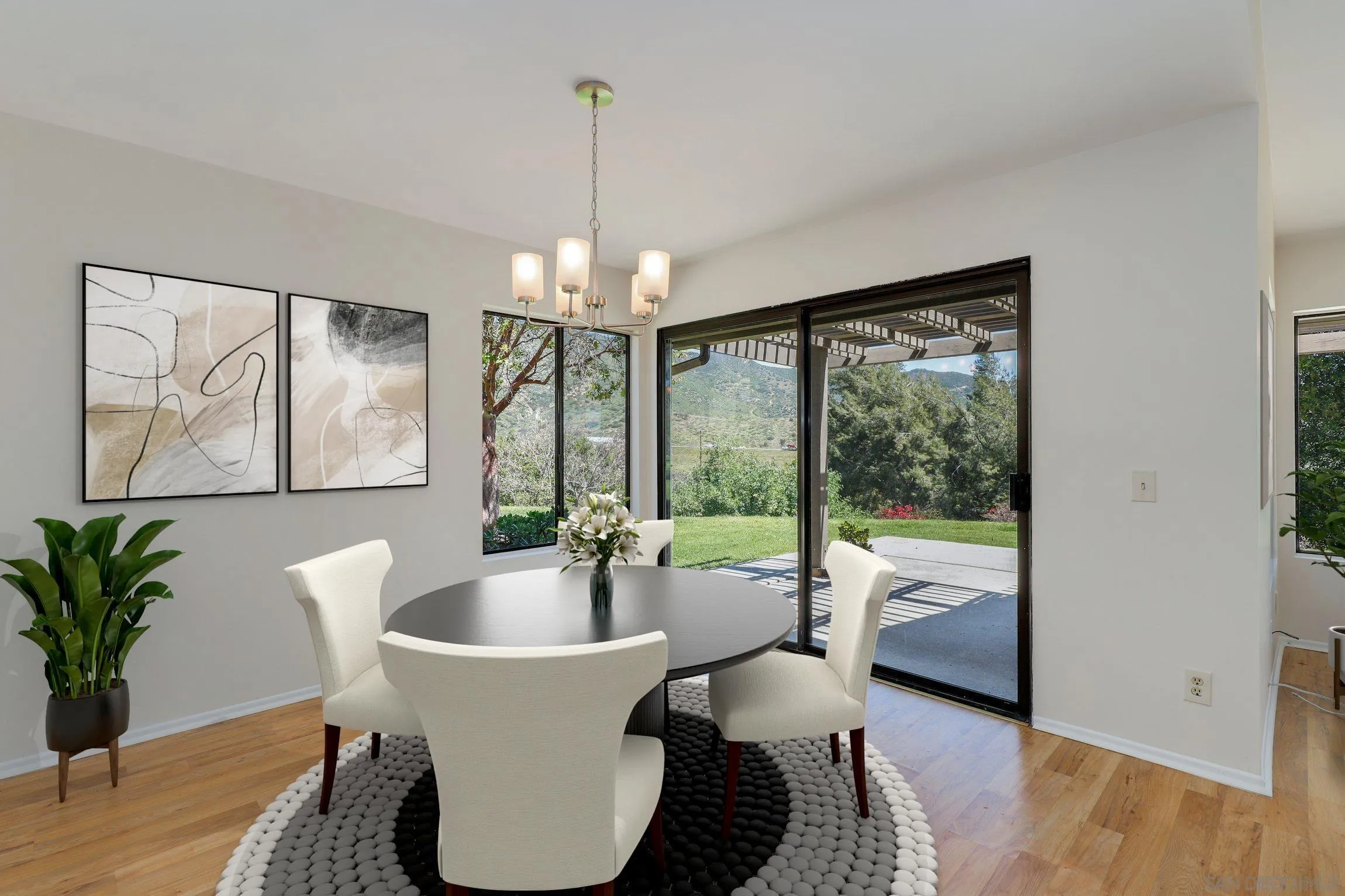 1666 Pala Lake Drive Fallbrook, CA 92028 - Photo 4 of 24 a living room with furniture and a chandelier