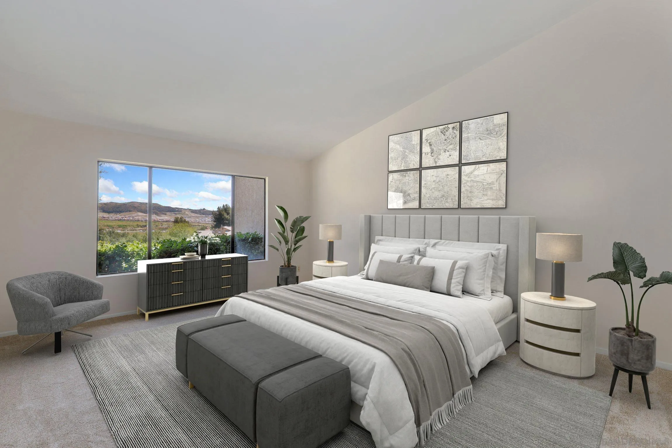 1666 Pala Lake Drive Fallbrook, CA 92028 - Photo 10 of 24 a bedroom with a bed and a couch