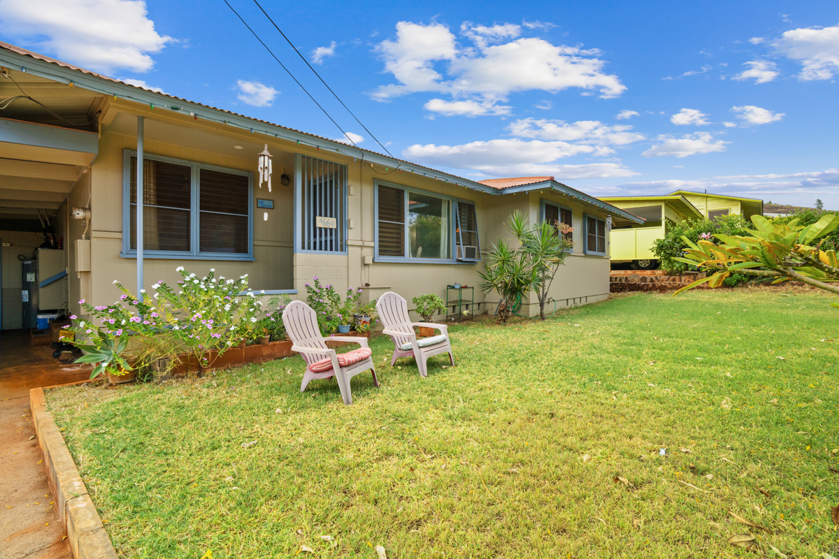 4669 Makeke Road Waimea, HI 96796 - Photo 23 of 24 a view of a house with backyard sitting area and garden