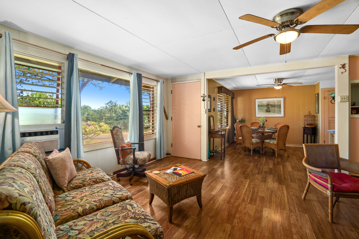 4669 Makeke Road Waimea, HI 96796 - Photo 5 of 24 a living room with furniture and a large window